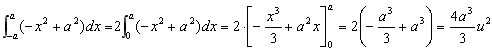 Se halla la integral para calcular el área comprendida