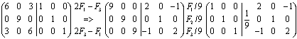 Se calcula la inversa por Gauss